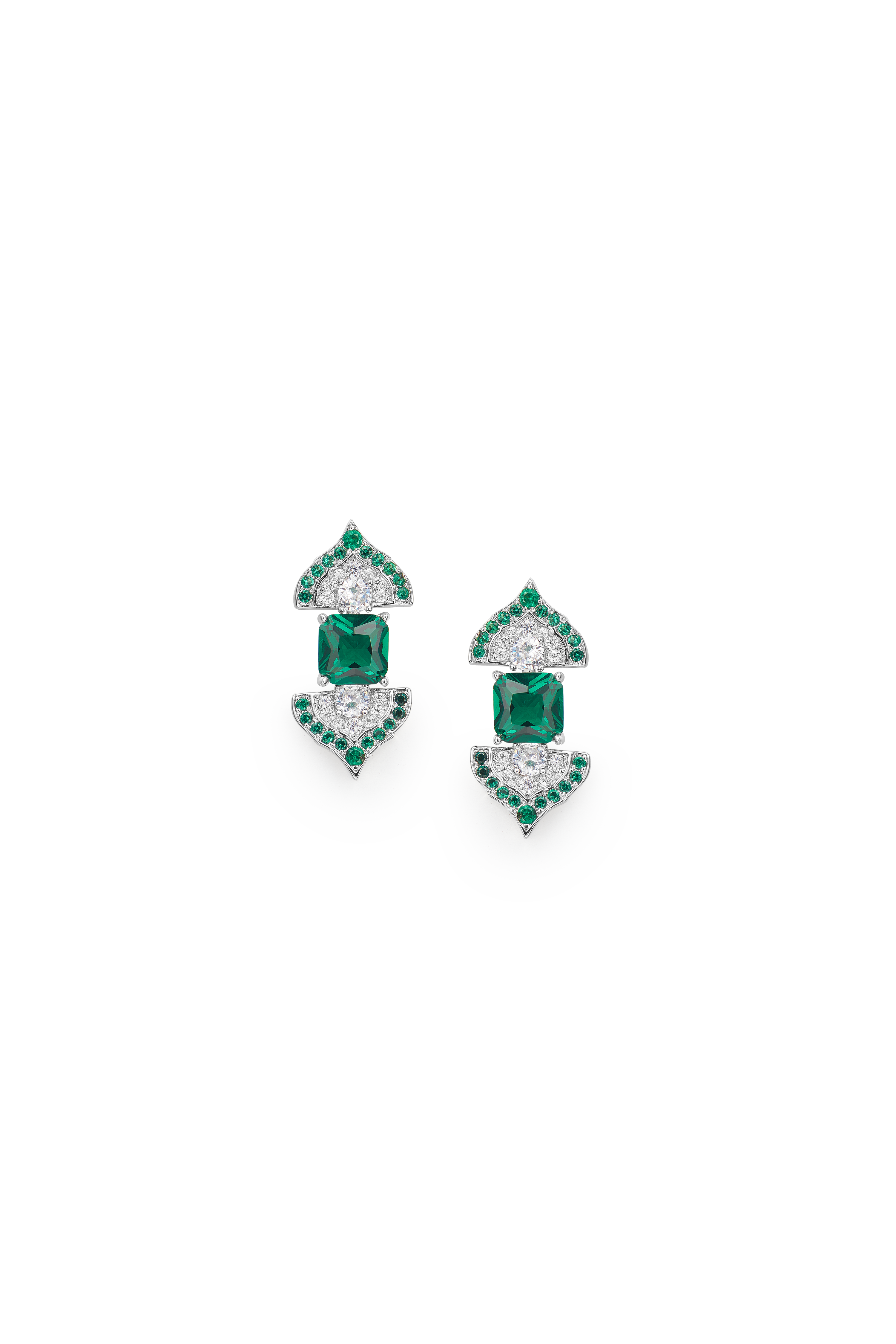 Emerald Leaves Collection earring