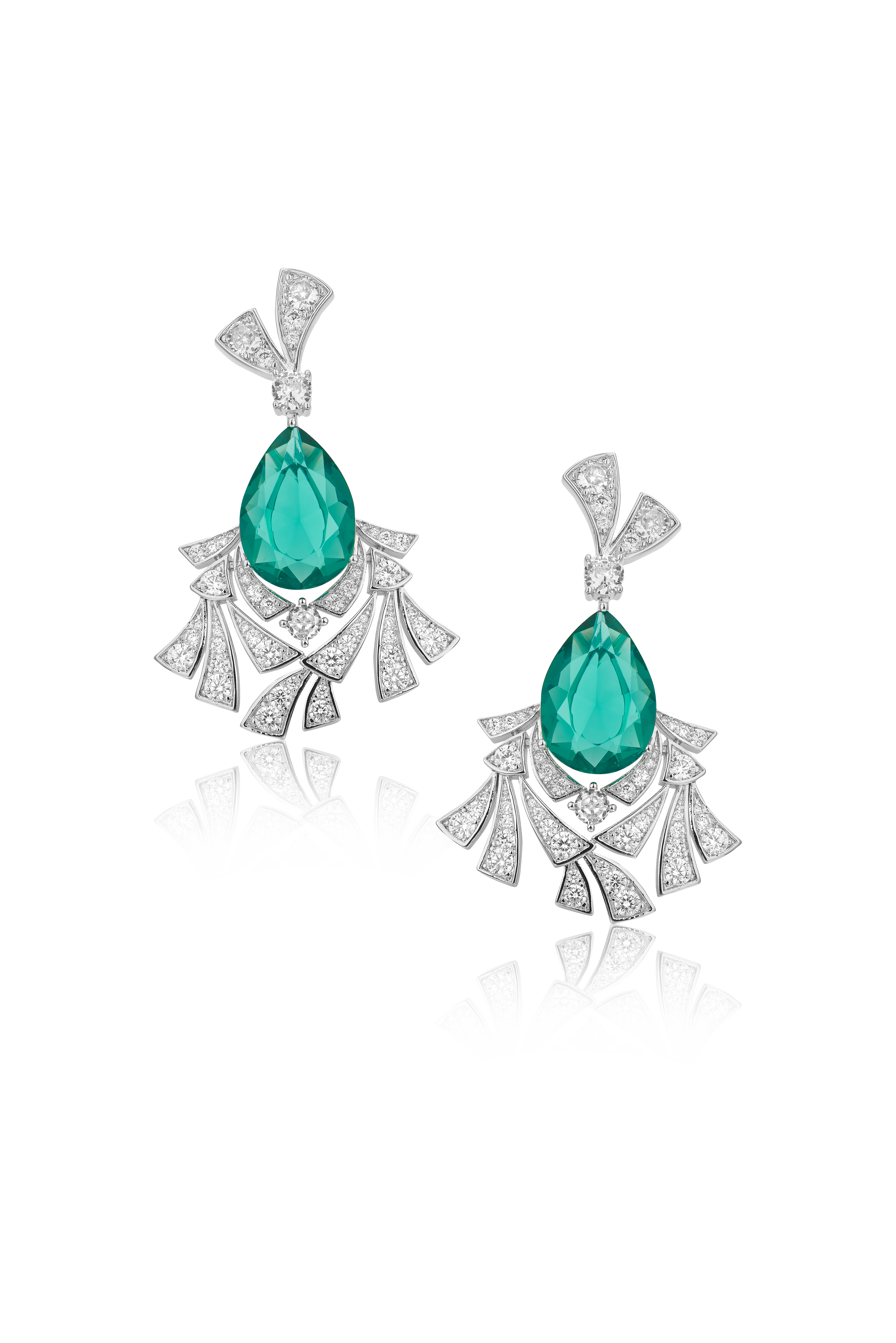 Emerald Cascade Collection earring