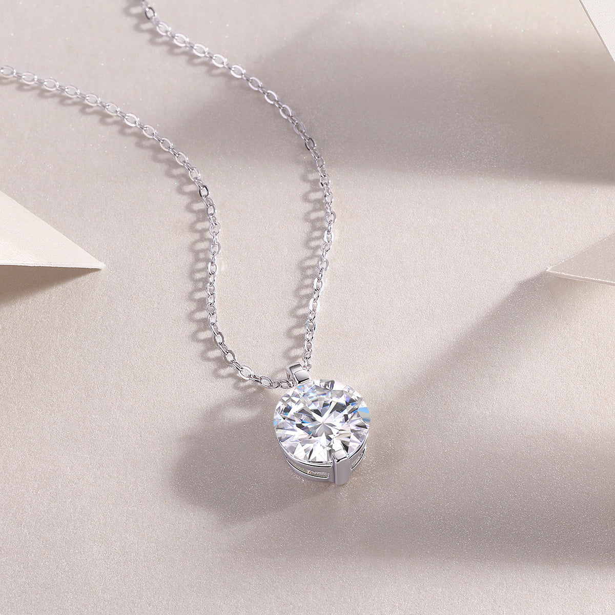 Timeless Grace Solitaire Necklace